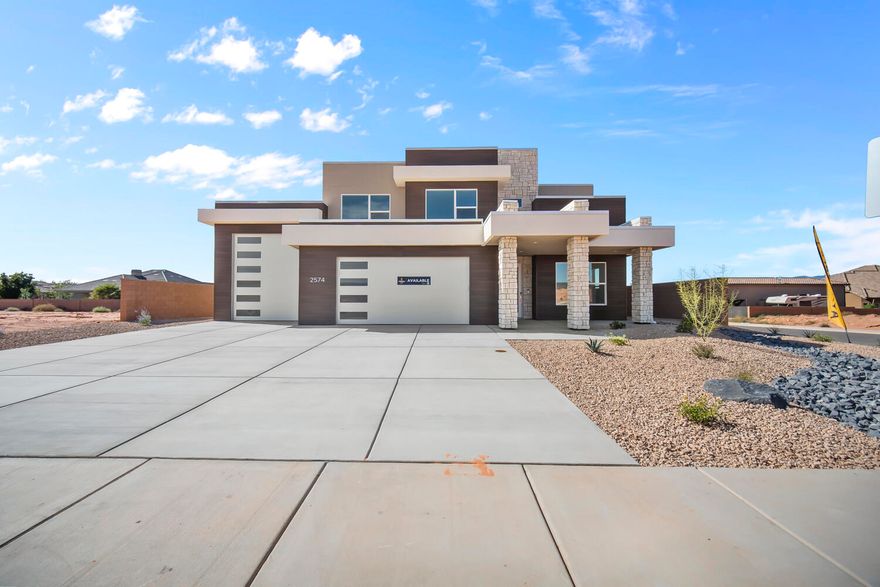 *Estimated completion end of October 2025! Welcome home to our Saguaro floorplan featuring 5-bedrooms, 3.5 baths with a master on the main! Built in the sought-after Dixie Heights community. Situated on a spacious corner lot, this home offers an ideal blend of comfort, flexibility, and modern design. Featuring a versatile flex room perfect for a home office, plus a generous loft for added living or entertainment. The RV garage provides exceptional storage for all your toys and hobbies, settled on a corner lot with plenty of space for a pool. Nestled in a community with low HOA's, known for scenic views, access to trails, and proximity to Sand Hollow, this home is an ideal place for both everyday living and unforgettable moments under the stars.