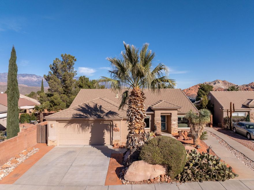 Golf Course Living in Sky Mountain Golf Estates | Hurricane, UT

Welcome home to this bright and beautifully designed residence in the desirable Sky Mountain Golf Estates, a sought-after golf course community in Hurricane, Utah. Situated on a .29-acre lot, this 3-bedroom, 2-bath, 2-car garage home offers comfortable main-floor living with thoughtful features throughout. Enjoy vaulted ceilings, an abundance of natural light, and an open, inviting layout. A dedicated den/office provides the perfect space for remote work or hobbies. The home is ideal for both everyday living and entertaining.

Residents enjoy HOA amenities including an outdoor pool, fitness center, and spa, plus RV overflow parkingperfect for your toys and travel lifestyle. Peaceful surroundings, golf course living, and easy access to all Hurricane has to offer make this home a must-see.