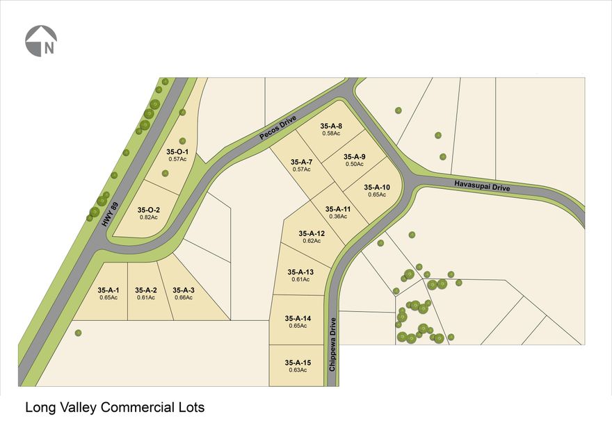 Seize the potential of prime commercial lots along Highway 89 in picturesque Long Valley, Utah, zoned C-1 in Kane County. Positioned in the thriving tourism corridor connecting Zion and Bryce Canyon National Parks, these lots have stunning vistas and exceptional visibility for businesses located just off HWY 89. Power is conveniently accessible at the road, with a $12,000 water impact fee per lot via Kane County Water Conservancy, ensuring infrastructure for development. The C-1 zoning unlocks a wealth of opportunities: launch a cozy bakery, gift shop, or cafe to for travelers, or create a bed and breakfast, medical clinic, or veterinary office. Conditional uses broaden the scope-imagine a car wash, RV sales, RV park and rental hub, or a miniature golf course to attract outdoor adventurers. From grocery stores and bike shops to gift shops or elegant event venues, permitted and conditional uses like campgrounds or flea markets make these lots a canvas for bold innovation. Act now to invest in Long Valley's future and build a legacy in this dynamic Utah destination! Seller prefers to sell lots together or in pairs. Only lots on an end will be considered for sale individually!