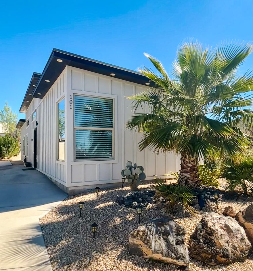 Charming 1,012 sq ft corner-lot gem! This move-in-ready 2-bedroom, 2-bath home has granite countertops, stainless steel appliances, and rare dual washer/dryer hookups (one in each bedroom for ultimate convenience). Enjoy tons of parking plus extra guest space on the spacious corner lot. Perfect starter or downsizer--don't miss out!