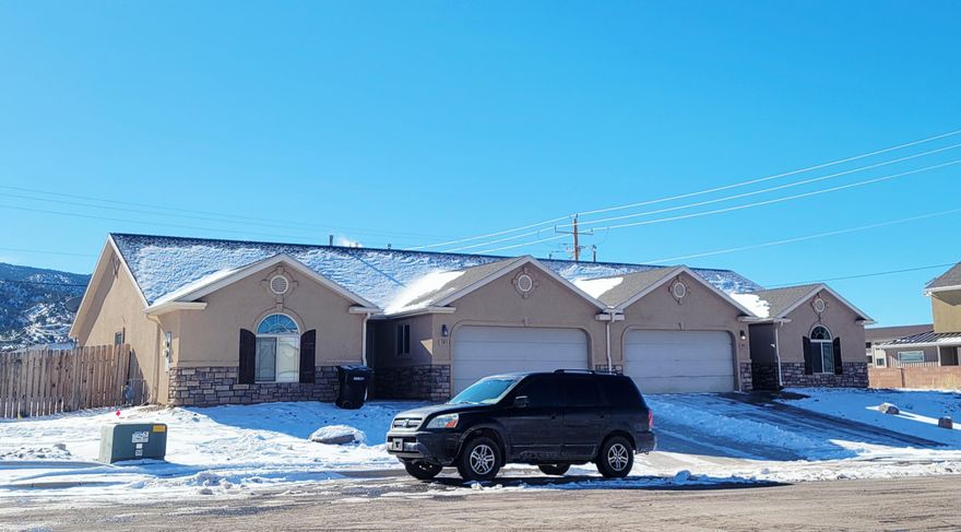 Well priced duplex situated in the beautiful east side of Cedar City. Spacious 3 bedroom and 2 bathroom units with private fenced yards and 2 car garages.  No HOA and easy to rent!  Perfect for investors!  Close to schools, shopping and easy access to I-15.