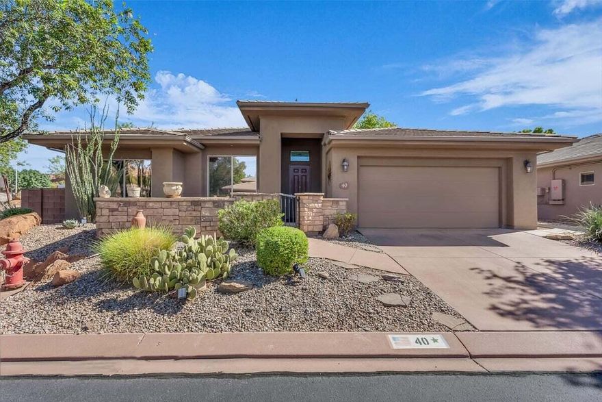 This home is move in ready you'll want to move in as soon as you walk in.  This functional and highly sought after design creates a peaceful and spacious feel you want to come home to. Designed for low maintenance living both inside and out, it has been very well cared for and kept in first-rate condition by the previous owners. No repairs needed. The front and rear patios give you a place to enjoy yourself. Privacy in the backyard gives you a place to relax in the evening shade. The spacious garage offers plenty of room and storage.  Located in the heart of St. George, this home sits in a quiet and peaceful community that puts you so close to everything including shopping, medical care and all of the conveniences. HVAC replaced recently, so temperature inside the home is always comfortable. Book an appointment to come see this home quick before it's gone! 
 
Inclusions: Water softener, storage cabinets, fridge, microwave, oven, washer and dryer. 
Buyer to verify all information, deemed reliable, however buyer to verify all info including utilities, rental restrictions, and HOA information if applicable.