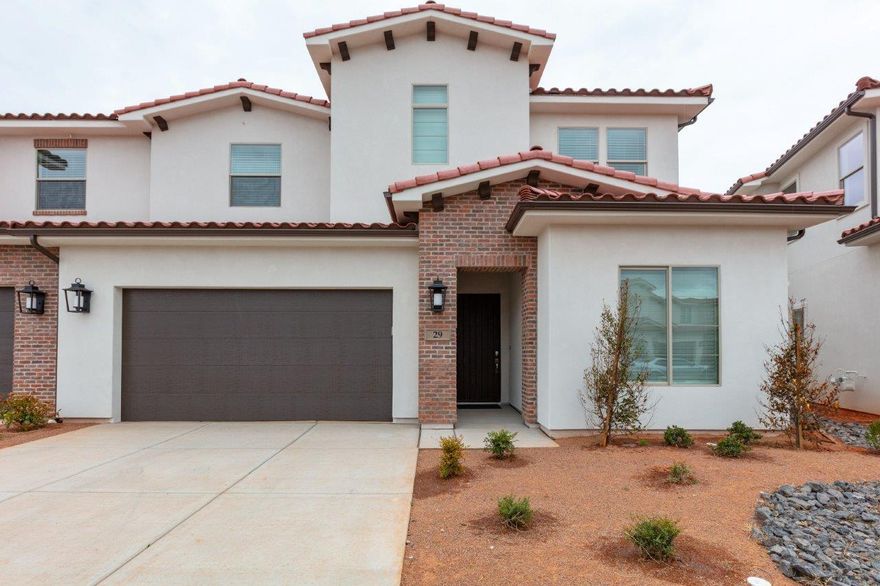 Beautiful nightly rental in one of the best resorts in Southern Utah! Come see what ''Desert Retreat #29'' has to offer. This home comfortably sleeps 20 people with 5 bedrooms and 5 baths. There is plenty of room to gather with a living room on each floor. Ping pong, foosball table, and arcade, are just a few of the amenities within the home that you can use to entertain guests. Bask in your own private hot tub or roast a smore on the patio while enjoying the views of red rock landscape. Fully furnished and ready to go for the next owner(s). Arcadia 29 can be marketed and rented collectively with Arcadia 28 which increases the sleep capacity to 40 people! 10 bedrooms and 10 bathrooms has significantly increases rental production! This option to rent collectively is not available to all units. Only a select few pairs have the ability to do so.
Arcadia 29 also has built in bunks beds in the upstairs living room which will accommodate adults and makes every stay a comfortable one!
For those guests who can't leave work at home, take advantage of the dedicated "work-from-vacation desks".
This home has everything anyone needs to enjoy time away from home! One-time $20,000 Arcadia Membership. Resort fee is an additional cost $375/month and separate from HOA.