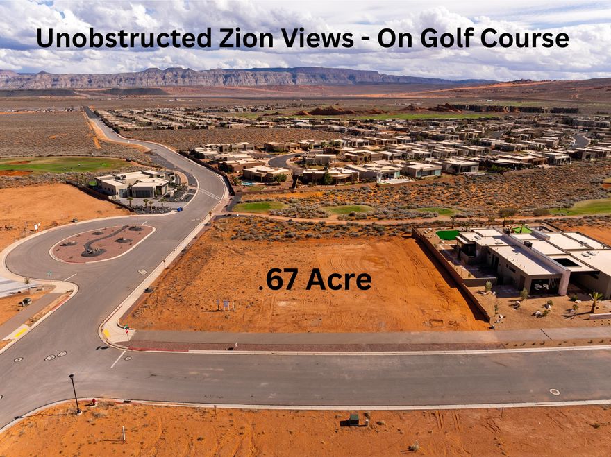 Perched above the 17th tee box, this .67 acre corner homesite captures some of the most striking views in the Estates at Sand Hollow, where rolling fairways meet red rock cliffs, with views of Zion and the Hurricane mountains and endless desert skies. Thoughtfully positioned to enjoy the course without concern for stray golf balls, it offers a rare combination of privacy, openness, and front row scenery.
Surrounded by elevated design, the neighborhood features multiple Parade of Homes properties nearby, including one next door and another across the street, reinforcing the level of architecture and long term value this location is known for.
Just over 1.5 miles from Sand Hollow State Park, you are minutes from boating, paddle boarding, cliff jumping, dune riding, and beach days.
HOA benefits include access to three pools, two hot tubs, a fitness center, and two pickleball courts. The community hosts live music events and annual celebrations like the Car Show, Sky Fest Hot Air Balloon Festival, and Pioneer Day. Dining at The Grille offers a relaxed setting overlooking the course, and homeowners receive discounts and VIP access to golf, events, and UTV and watercraft rentals.
This homesite is exclusively built by MG Homes, known for quality craftsmanship and timeless design. A minimum of 3,500 square feet of livable space is required. Architectural guidelines, along with other design standards including color palettes and height parameters, are in place to preserve a cohesive and visually elevated neighborhood. Pricing is an estimate and is subject to change based on plans, selections, HOA review and builder requirements. Buyers are advised to verify all information directly with the builder and HOA.