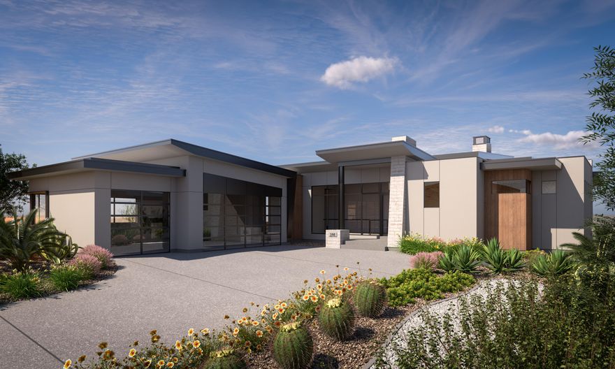 Currently under construction by Holmes Homes, this stunning modern estate on Lot 144 offers 6 bedrooms, 6.5 bathrooms, and 6,555 sq ft of thoughtfully designed living space. Every detail has been considered to create a home that is both contemporary and inviting, with clean architectural lines, expansive windows, and a sophisticated blend of materials that harmonize elegance with comfort.
The home's open floor plan seamlessly integrates multiple living areas, a sleek chef's kitchen, and private ensuite bedrooms, providing flexibility for family life, entertaining, or quiet retreat. Exceptional indoor-outdoor flow highlights a beautifully designed pool and patio area, ideal for gatherings, al fresco dining, or soaking in the serene red rock surroundings. The primary suite offers spa-like luxury and panoramic views, while additional guest suites provide generous accommodations for friends and family.
As a resident of La Parea Club, you'll enjoy access to exclusive country club-style amenities set against Solenté's breathtaking red rock backdrop. Curated spaces for wellness, recreation, and social connection complement the community's focus on privacy, prestige, and peace, making it a setting where lifestyle and landscape converge.
Built by Holmes Homes, a multi-generation builder celebrated for quality craftsmanship and timeless design, this estate combines luxurious finishes, intelligent planning, and enduring materials. Completion is expected end of Summer 2026, offering a rare opportunity to own a signature home in one of Southern Utah's most exclusive master-planned communities.