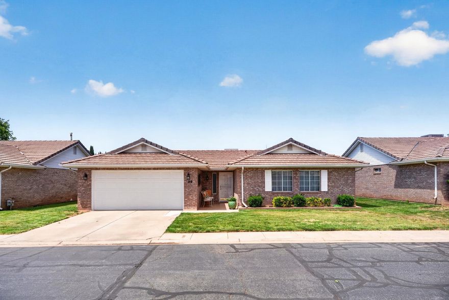 A quiet 4 bedroom townhome has a great location close to shopping, restaurants, and medical centers.  The clubhouse features an indoor pool, hot tub, exercise, full kitchen and gathering kitchen and gathering area.  The front yards are beautifully cared for.  It is a 55+ community.
