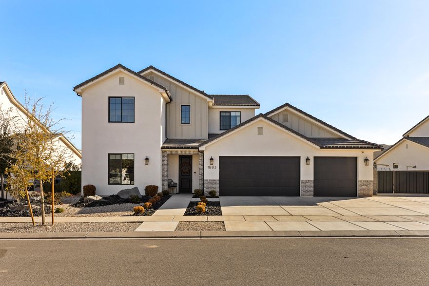 This stunning 6 bedroom, 4064 sq. ft. residence offers the perfect blend of elegance, comfort and space, thoughtfully designed with generous living areas and beautiful natural light.  The home features spacious rooms, ideal for both every day living and entertaining.  Each bedroom is inviting and offers flexability for family, guests and an office.  The open layout highlights quality finishes and impressive square footage ensures room to grow and gather whether hosting memorable celebrations or enjoying quite moments at home. The gorgeous property delivers style, function and timeless appeal in every detail.  The backyard is an entertainers delight!  RV parking, in ground trampoline, pergola with nice seating area it's wonderful.  Plus... ADT Security System included!  Buyer to verify all