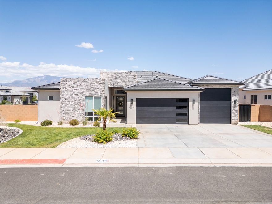 Come see and live at this stunning modern, open-concept home that is great for entertaining. This home features 4 bedrooms and a den, 3.5 bathroom a 2 car garage plus a 31 ft boat garage with AC and Heating in the garage, a Pool with a relaxing Jacuzzi, and grassy yard to enjoy. Elongated north facing windows that allow ample sunlight all day and views of the mountains. Enjoy outdoor recreation that is close to Sand Hollow Reservoir, sand dunes, shopping, Zions National Park, and more. No HOA and Dixie Power. 
Call for a showing today.