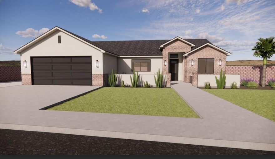 Introducing a stunning new home in the prestigious Heights Subdivision - estimated completion January 2026! This thoughtfully designed 3-bedroom, 2-bathroom home offers breathtaking red rock mountain views, a spacious 2-car garage, and RV parking for all your toys. The gourmet kitchen will include custom white cabinetry, quartz countertops, and stainless-steel oven range and dishwasher, perfect for cooking, baking, and entertaining. Upgraded lighting fixtures highlight the abundant natural light, while durable LVP flooring flows through the main living areas and cozy carpet creates comfort in the bedrooms.

The vaulted primary suite is a true retreat, with windows framing gorgeous views and a luxurious ensuite featuring dual vanities, a designer shower, and a relaxing soaker tub. Outside, the fully landscaped yard with fencing provides a private oasis for family, pets, and gatherings. Nestled at a 5,000 ft elevation, this home is surrounded by stunning terrain and a favorable climate. Located just off the edge of town, you'll be close to riding and hiking trails, 5 National Parks, Sand Dunes, and within a short drive to Lake Powell (90 minutes), the Grand Canyon (60 minutes), Zion (45 minutes), Kanab (30 minutes), and St. George (40 minutes). Make this extraordinary home yours today. Call today if you'd like to upgrade any options before it's completed!