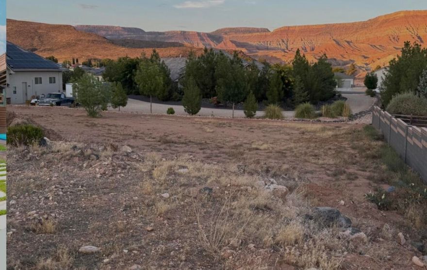 This is a dream property in Toquerville. You can build a beautiful home here with views of both the entry to Zion National Park and the Pine Valley Mountains. On almost an acre you would have space to add a pool or a barn or even a garden. This is very desirable neighborhood with custom homes and no HOA. This property also offers the convenience of everything in Hurricane and I-15 is also not far. Bring your own builder and explore all of the possibilities of this lot!