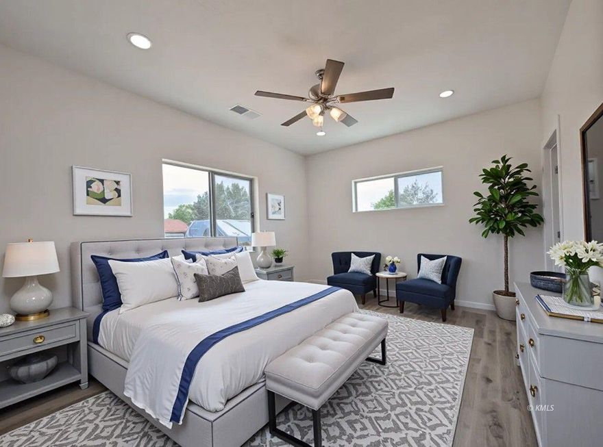 Finishing this home soon! Experience the perfect mix of style and functionality in this brand-new 2025 3-bedroom, 2-bath home featuring vaulted ceilings and a versatile laundry/utility room. The light-filled living space offers sweeping red rock views through large windows, while the chef-inspired kitchen includes stainless steel appliances, a walk-in pantry, and thoughtful storage. The primary suite delivers a private retreat with modern finishes. Located just a few blocks from a new elementary school and a beautiful park, this home is ideal for anyone seeking convenience and comfort. Enjoy peaceful mornings or social evenings on the covered back patio. With close access to the Grand Canyon's North Rim, plus nearby national and state parks, this home is a haven for nature lovers and adventurers alike. Make this your launchpad for all things outdoors. Buyer to verify all. Pictures of this home are a model home and the homes color and finishes will vary