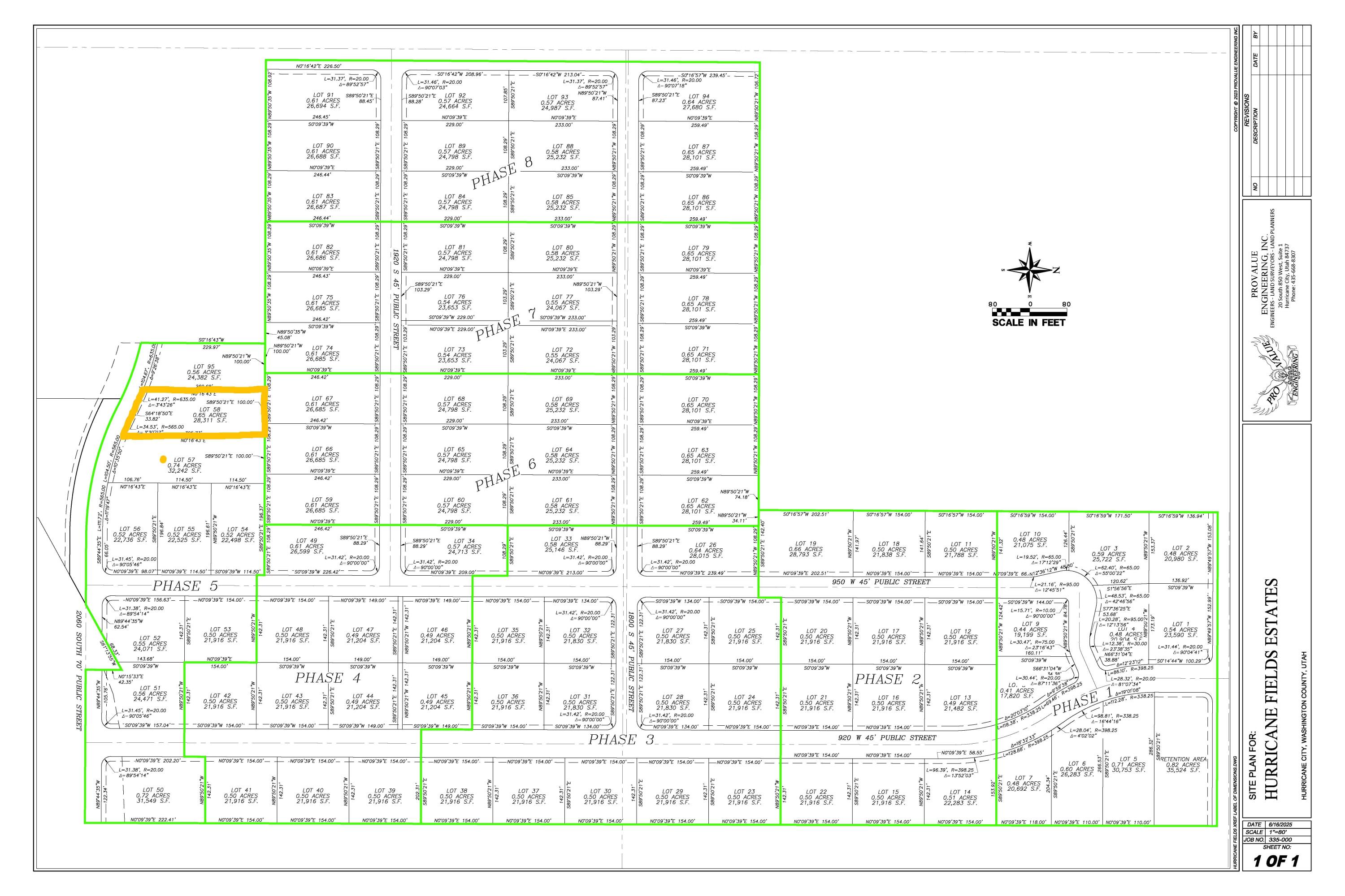 HURRICANE FIELDS ESTATES - Land