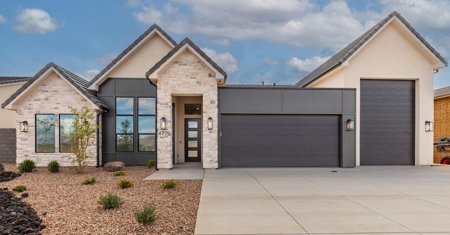 New Construction!  Move-in ready!  Step into this beautifully crafted single-level custom home featuring a bright, open layout with abundant natural light, high ceilings, and quality finishes throughout. The gourmet kitchen serves as the heart of the home, ideal for cooking and gathering. The private primary suite offers a spa-like retreat, while the separate-entry casita provides excellent flexibility for guests or a home office. Additional features include a 2-car garage plus a 40' RV garage. The full yard is professionally landscaped, and a $10,000 preferred-lender incentive is available toward a rate buy-down or closing costs. Conveniently located near Zion National Park, Sand Hollow Reservoir, Quail Creek, and world-class golf.