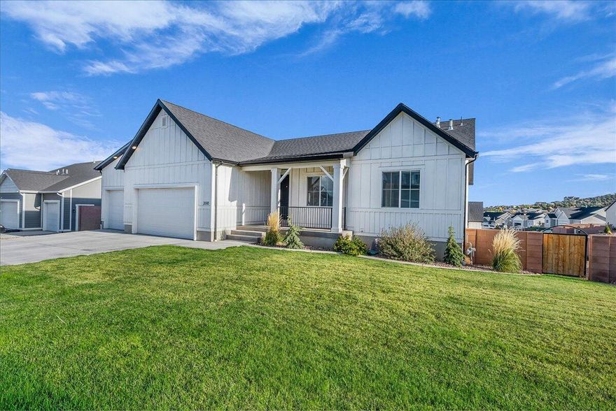 Better than new, move in ready modern home in Cedar City,  only lived in one year! This Modern 5 bedroom, 4-bath Home sits on a large, private lot and offers generous living space suitable for any living situation. The bright, open main level features modern finishes, and an inviting flow between living, dining, and kitchen areas, perfect for daily living and entertaining. The walkout basement provides flexible space for a family room, guest suite, home office, or rental opportunity, and the sellers are willing to customize a basement kitchenette to the buyer's preference, making it easy to tailor the home to your needs. Outside, the backyard is a blank canvas ready for the buyer to create a personalized outdoor retreat whether you envision a pool, expansive patio, play area.