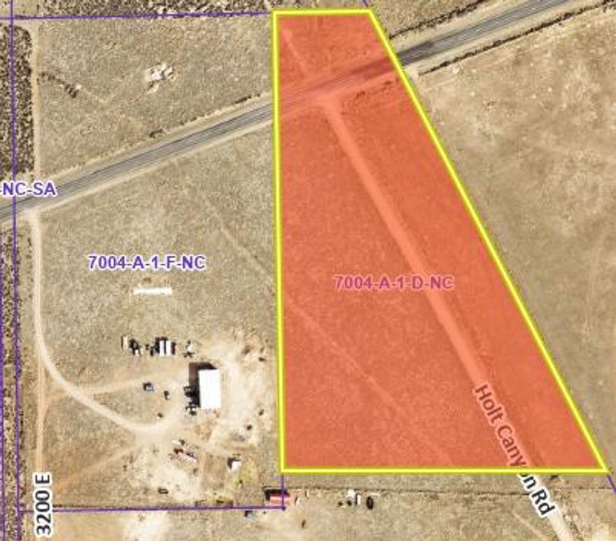 5 acres $90K or 10 acres $180K. Rezoned to RA-1; RA-2.5 & RA-5. Seller financing potential. Electricity & gas utilities are at Bench Road. From Enterprise City, drive north east on Hwy 18. Turn right on Bench Road. Near Newcastle & Enterprise reservoirs. Septic system needed. Property includes all four (4) corners of intersection Holt Canyon Rd & Bench Rd. $18K per acre. Can purchase west 5.1 acres or east 3.9 acres separately.
