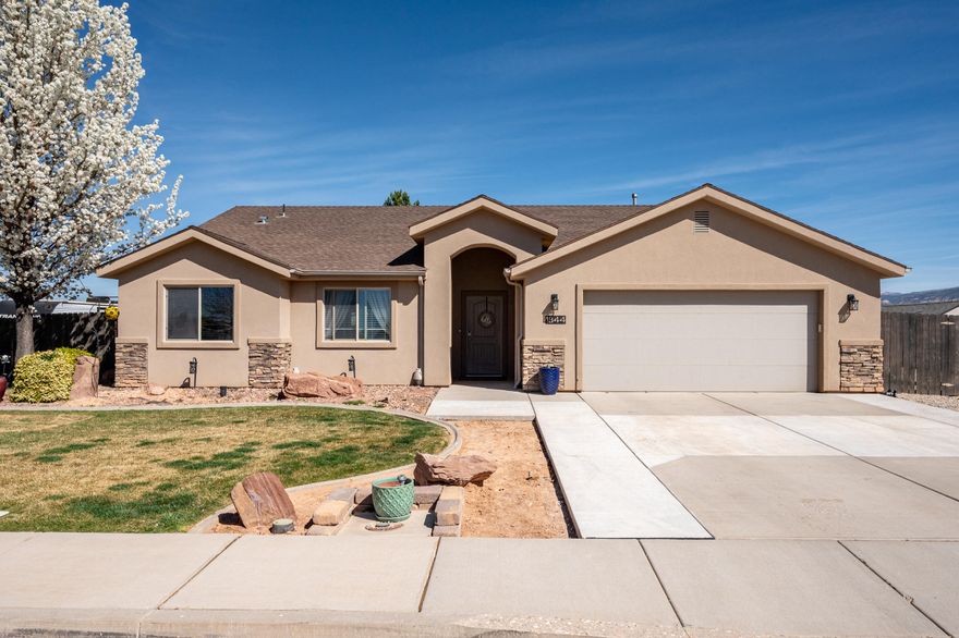 This charming single-level home offers 1,625 square feet of comfortable living space, perfectly situated on a spacious quarter-acre corner lot. The beautifully landscaped front yard creates a welcoming first impression, while the thoughtfully designed interior provides both functionality and style.
The home features a private master suite complete with its own bathroom and a generous walk-in closet, offering a quiet retreat from the rest of the house. In addition, there are two more well-sized bedrooms and another full bathroom, providing ample space for family, guests, or a home office. Step outside to a fully landscaped backyard designed for enjoyment and versatility. A standout feature is the 240 sq ft (12' x 20') detached shop, fully equipped with plumbing, utilities, and its own AC/heating system--perfect for a workshop, hobby space, or potential studio.
With its desirable corner lot, quality landscaping, and unique bonus features, this property blends comfort, convenience, and extra functionality in a highly appealing package.