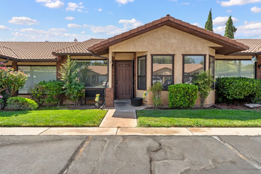 This 2-bedroom, 2-bath home is the perfect fit for a first-time buyer, retirement retreat, or second home getaway.
Inside features an inviting open living area that flows seamlessly into the kitchen, with a designated dining space and additional bar seating. The spacious primary suite features a large walk-in closet and access to a fully enclosed back patio. A walk-in laundry room, second bedroom, and full second bath provide flexibility and functionality. This unit comes with one covered parking spot and one uncovered right in front of the home, with guest parking throughout.