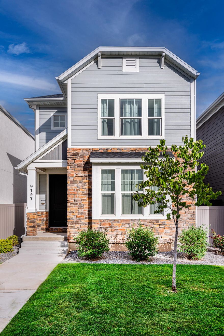 This beautifully upgraded home offers an airy open floor plan with over $40,000 in upgrades for a cozy modern style. The layout includes open kitchen/dining/living room and large bedrooms. The primary suite offers a private retreat with luxury ensuite bath that includes dual sinks, walk in shower and custom closet system. An unfinished basement offers endless potential for future space or storage. The fully fenced backyard provides both privacy and room to enjoy the mountain views. Great location with quick access to the nearby Canal Trail and situated near excelled schools. You won't want to miss this one!