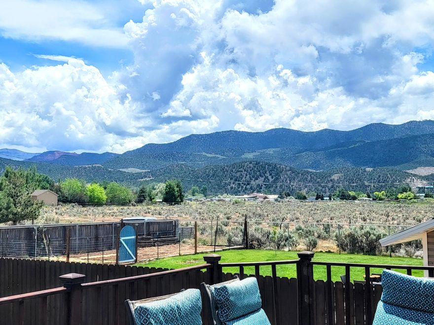 Welcome to this immaculate & well taken care of home! Boasting with GORGEOUS mountain views, beautiful fenced yard & quiet neighborhood. This kit home (prefabricated) is ''Built ''on the basement foundation w/2x6 framing, 9 ft basement walls.

The property offers an oversized detached garage (220 power), attic storage, utility/garden shed (10x16) w/power & outdoor pool. 
The home itself has many upgrades, Kitchen & upper bathrooms remodeled in 2020,
New water heater & evaporative cooler in 25'
New vinyl siding in 2023'
Electric or gas dryer hookups
Primary bedroom remodeled in 25'
240 sqft Reinforced deck w/220 power for hot tub or you can install to the ground
Full sprinkler & landscaped/flowers
1 wood burning stove & 1 fireplace 
This home has so much to offer
WELCOME HOME !