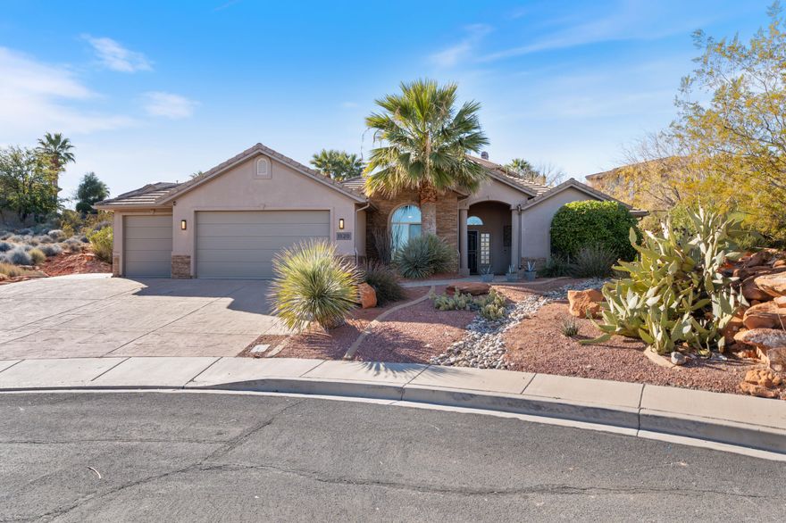 **Private Pool. Mountain Views. Cul-de-Sac Living** Tucked away at the end of a quiet cul-de-sac, 1120 W Broadstone Ct offers privacy, comfort, and room to breathe. With no rear neighbors, mountain views, and a private pool, the backyard feels like your own slice of Southern Utah—perfect for quiet mornings or hosting the crew. The oversized lot includes full RV hookups with dedicated space to park your RV, adding flexibility that's hard to find. Inside, the home is bright and well laid out, with generous living spaces, a cozy fireplace, and plenty of natural light. Set on a larger lot with low-maintenance landscaping and a low HOA, it's as practical as it is peaceful. Close to parks, trails, golf, and everyday essentials, this one makes it easy to settle in and enjoy.