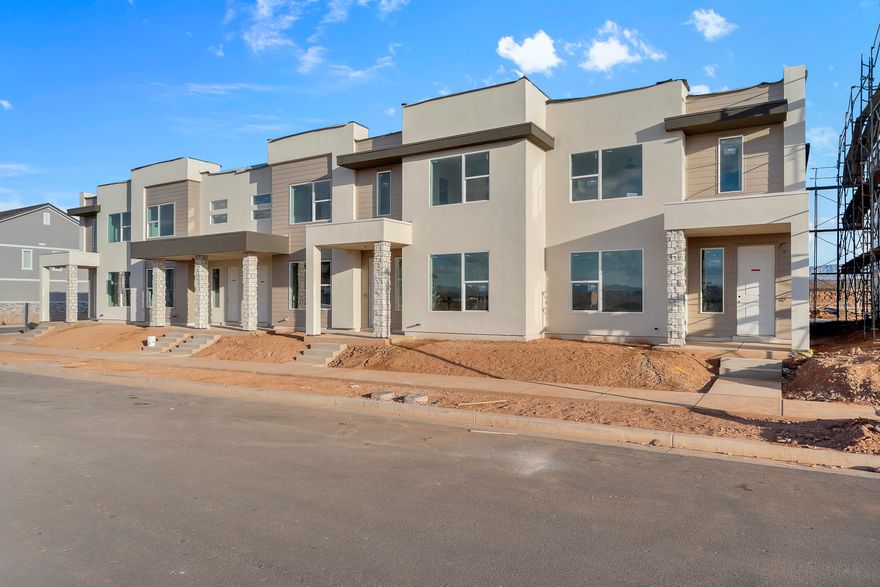 NEW UNIT! You won't want to miss this opportunity! This spacious townhome features an open layout on the main level. The kitchen is finished with quality white cabinets with sleek white quartz countertop. Upstairs has a nice loft space and the bedrooms have generous closets. Primary bathroom has beautiful luxurious shower with tile surround and euro glass. This home has access to the amazing Desert Color amenities including the 2.5 acre lagoon, pool/hot tub, and pickleball courts. This home is not nightly rental approved. Pictures of home are of the model home which is an end unit. Please call with any questions. Thanks!