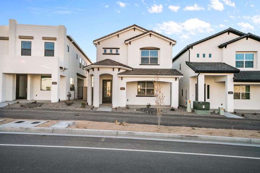 ***TO BE BUILT*** Spanish Mission Elevation Tremonton Plan with Balcony. Hurry in today for CareFree's Summer Promotion. Pick your lot and save $10,000 AND receive up to 2 points in buy down credits (or closing costs) AND receive a free GE Refrigerator. PLUS get a $5,000 credit by choosing a designer color board for interior selections. CareFree has many floor plans and premium lots to choose from. 

Base price includes 2x6 construction, granite/quartz counters, faux wood blinds, soft close drawers, epoxy garage with baseboard and built in shelves, stainless steel appliances, LVP floors and fully landscaped with turf, stone and plants. Come enjoy CareFree living in Southern Utah's most desired community, Desert Color, where everyday feels like a vacation. Enjoy pickleball, heated pool and hot tub all year long, paddle boarding the lagoon, golf cart friendly community, walking, biking and hiking trails and all the new commercial projects coming soon including Smiths and Sakura! 

CareFree has 19 floor plans and many lots to choose from with 5 model homes in Desert Color. CareFree can build for any budget with prices starting right now at $455k-$1M plus. Call today for showing instructions or for more information about all the options you have available. 

Pricing Subject to change based on selections and promotions. Buyer and or Buyers agent to verify all information including monthly HOA and transfer fee, square footage, lot size, floor plan specs, etc.