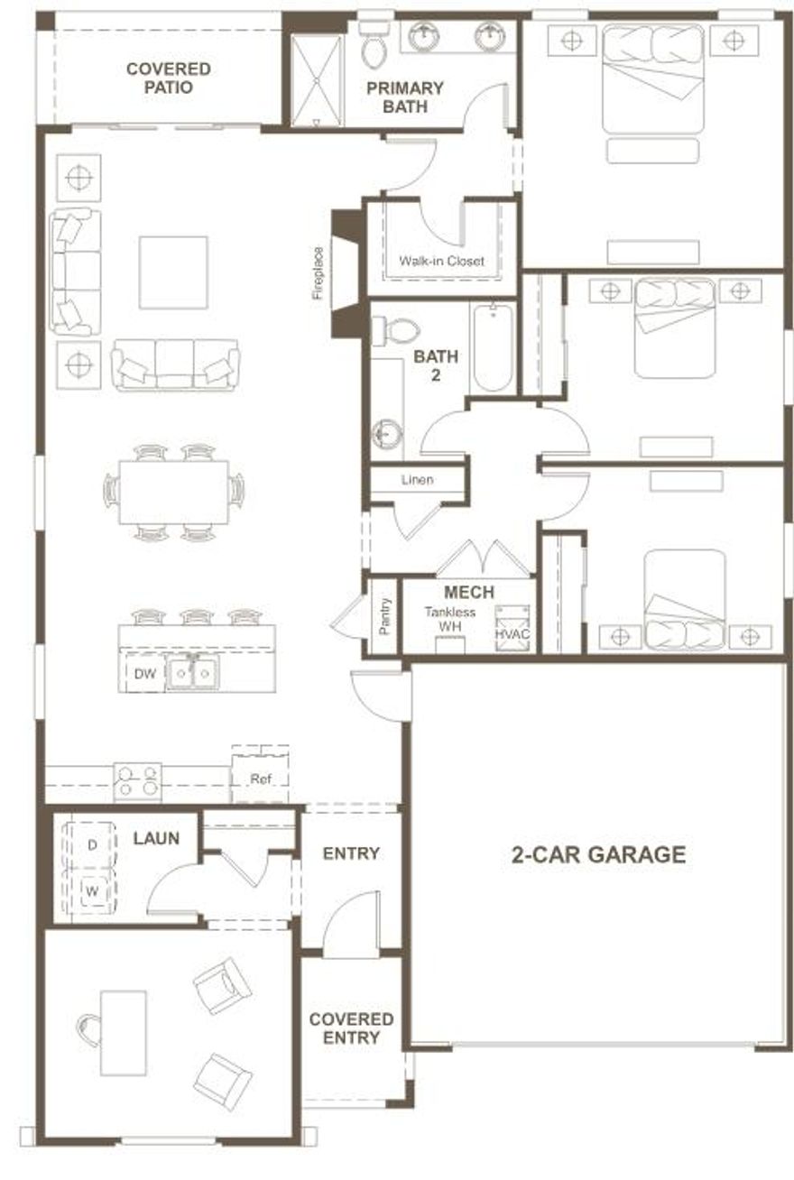 Ask about our closing cost offers and low rates as low as 3.99% fixed! Find your dream home at Cordero! Nestled between Copper Rock and Southern Shores, this exciting Hurricane community offers impressive desert and mountain scenery, with ample outdoor recreation opportunities at nearby golf courses and Sand Hollow State Park. Right off Southern Parkway, residents will enjoy easy access to the shopping, dining, entertainment and employers. The neighborhood showcases an inspired array of designer-curated homes, each boasting a flexible layout and the in-demand features today's homebuyers are seeking.  The home includes a fireplace and covered patio. Buyer to verify all information.