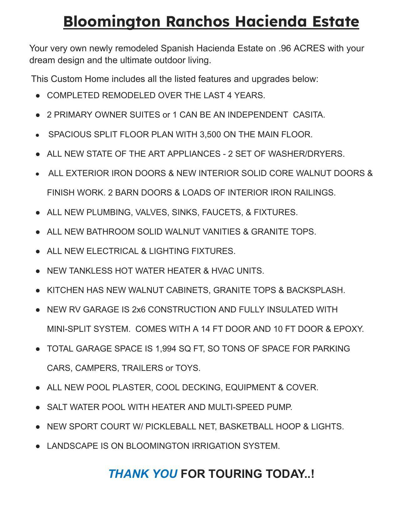 BLOOMINGTON RANCHES - Residential