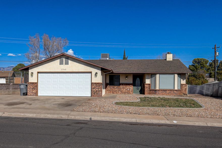 Don't let the age fool you, this place has a lot to love! New Paint, Carpet, sinks, dishwasher, range, Fridge, counter tops, garage door opener, garage door, lighting, plumbing fixtures, and HVAC system is only about 3 years old.  Fenced yard with large back yard grass, plenty of room to park extra vehicles, RVs, recreation vehicles and whatever. This one is just ready for someone new to love.