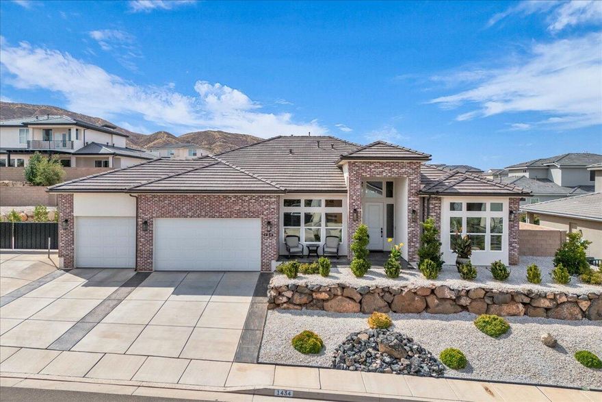 Stunning Single-Level Home in Desirable Shooting Star Estates! Beautifully designed floor plan offers both comfort and functionality. Bright and spacious great room features abundant natural light and a fireplace with floor-to-ceiling Italian porcelain surround. Gourmet kitchen includes stainless steel appliances, walk-in pantry, and high-end solid surface and tile finishes. Private primary suite with spa-like bath, dual vanities, soaking tub, and tile shower.
Additional features include two guest bedrooms, a tech office (optional 4th bedroom), mudroom, laundry room with new Samsung washer/dryer, and a fully insulated, climate-controlled 3-car garage with epoxy flooring. Interior upgrades include custom cabinetry, tall ceilings, designer lighting, SPC flooring, tinted and shuttered windows, and owned water softener.
Resort-style backyard with extended covered patio and space for a pool. Low-maintenance landscaping with artificial turf, mature evergreens, and gated RV/boat parking. Bonus: 17' x 12' insulated shed with 120V A/C power. Community amenities: parks, playgrounds, walking/biking paths, and pickle ball courts. Easy access to hiking, ATV, and motorcycle trails in surrounding hills.