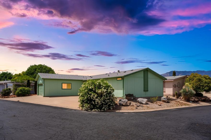 Best Deal Around! Come and see this newly updated home in a quiet 55+ neighborhood.
This manufactured home sits on a concrete slab with it's own 0.12 acre private lot. Complete with three bedrooms and two baths, an open concept kitchen, refrigerator, washer and dryer included. Attached 2 car garage and extra 2 car parking space, and a gated side yard. New LVP flooring and paint throughout. Close to shopping and scenic activities. Great location. Come and See it today!