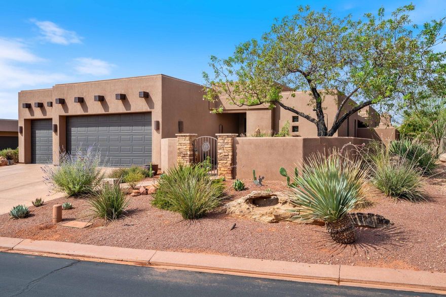 This elegant home sits on the Entrada Fairway with large windows to capture those stunning golf course views and beautiful vistas! No neighbor across the street, no ball field lights, no traffic noise, just lots of privacy and the tranquility that the upscale Anasazi Ridge subdivision can afford. This 3 bed, 3.5 bath, 2981 sq ft home was built in 2004 and combines timeless design with recent upgrades including a new AC unit, fresh interior paint and stylish new light fixtures. Multiple skylights throughout the home provide a space where natural light can take center stage. You have three separate patios to choose from to entertain guests or luxuriate in a private, peaceful, serene setting. Golf course homes in this desirable neighborhood are a rare find, making this a unique opportunity and only a 5 minute walk to the clubhouse!