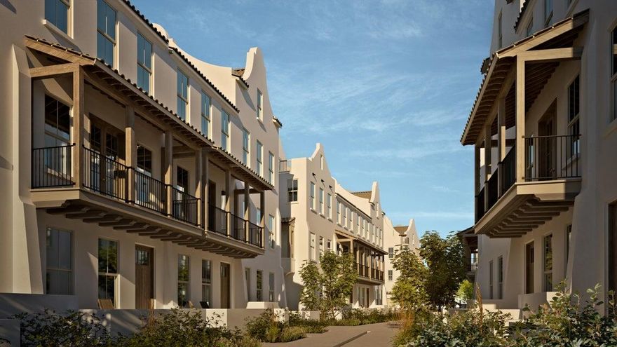 Welcome to Azure by Goodboro Homes in the popular Desert Color Resort! Enjoy an elevated experience in a luxury townhome community planned and designed by the Bradford R. Houston Design Studio. Azure reflects beautiful mediterranean architecture with time tested design, thoughtful details and attention to geography and community. This unit has premium finishes throughout including a designer kitchen and a fourth floor master suite that leads to a balcony for indoor/outdoor enjoyment as well as a two-car garage for convenient parking and storage.