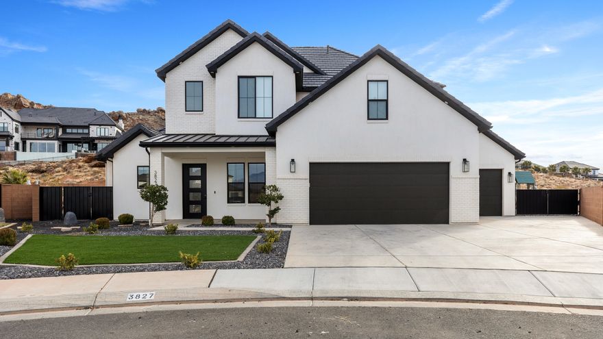 Tucked away in a serene cul-de-sac, this stunning 6-bedroom, 4-bathroom sanctuary boasts an abundance of charm and modern elegance with two family rooms, a fireplace, vibrant accent walls, plush new carpet in the living room and a gourmet kitchen equipped with a sleek gas range and twin pantries for all your culinary adventures and storage. There is also the convenience of two laundry rooms, a cleverly designed game closet, a storage haven, and a security doorbell. Step outside to a backyard oasis  with a sparkling saltwater pool with an automatic cover, low-maintenance artificial turf and a playground and in-ground trampoline! This home also includes a pristine 3-car garage with glossy epoxy floors and dedicated RV parking. This home is move in ready! No waiting!