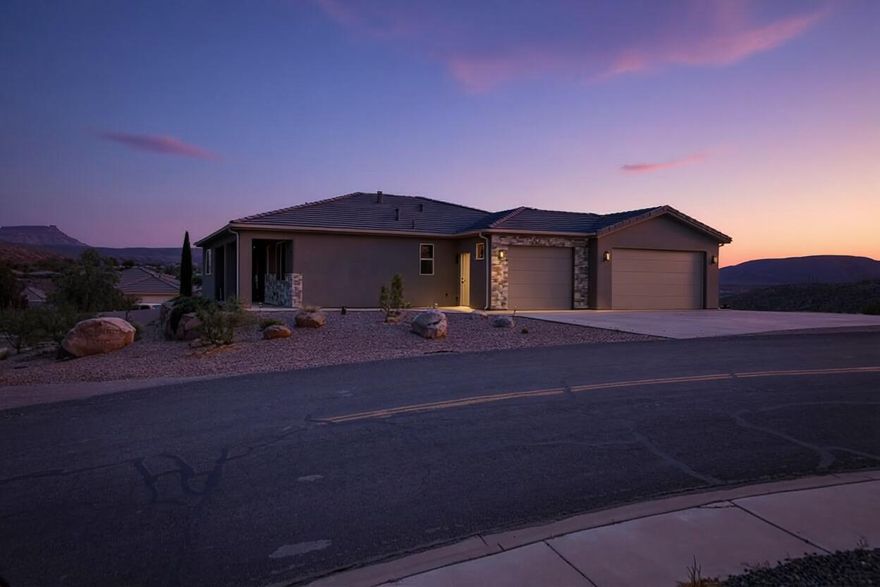 STR approved!!!! Opportunity awaits to purchase a turn key-cash flowing short term rental which is close to Zions Gateway or purchase as your primary home! Everything is included in the sale. It has the potential to be 3 SEPARATE Units. It has 3 kitchens, 4 bathrooms, a master suite, 3 sets of washer and dryers, 2 car garage, 12 ft ceilings, Bosch appliances. 1/2 acre lot with lots of parking including trailers. It has amazing views! Buyer to verify all information.