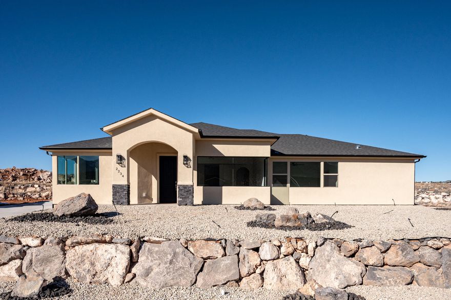 This beautiful home in the highly sought after subdivision of Talon Point will not disappoint! Featuring a unique layout with 2313 sq ft, 4 bed, 2.5 bath, oversized 2 car side entry garage and all on ONE level! The property has phenomenal surrounding views including Shurtz canyon to the east which can be seen from the primary bedroom, living room, dining and front yard! Need room for an RV? No problem, plenty of additional parking for an RV on the side of the garage. With the lot being slightly elevated from the street, the home feels private and personal. Great location with close proximity of only a few minute drive to all of the stores and shopping Cedar City has to offer. Through using the seller's preferred lender, the buyer could receive up to $4,000 toward buyer closing costs!