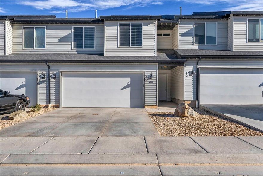 Check out this wonderful 4 Bedroom townhome now available in the North Field Community in Cedar City.

With 1,635 square feet, 4 bedrooms, 2.5 bathrooms, and an open main floor layout it's the perfect blend of function and flexible space. The spacious outside patio is perfect for extra living, dining, or outdoor cooking. Refrigerator and Washer/Dryer included!

Just minutes away from schools, shopping, parks, and more.

Three Peaks Elementary, Canyon View Middle School, Canyon View High School.

Schedule a showing today and see this beautiful property in person!