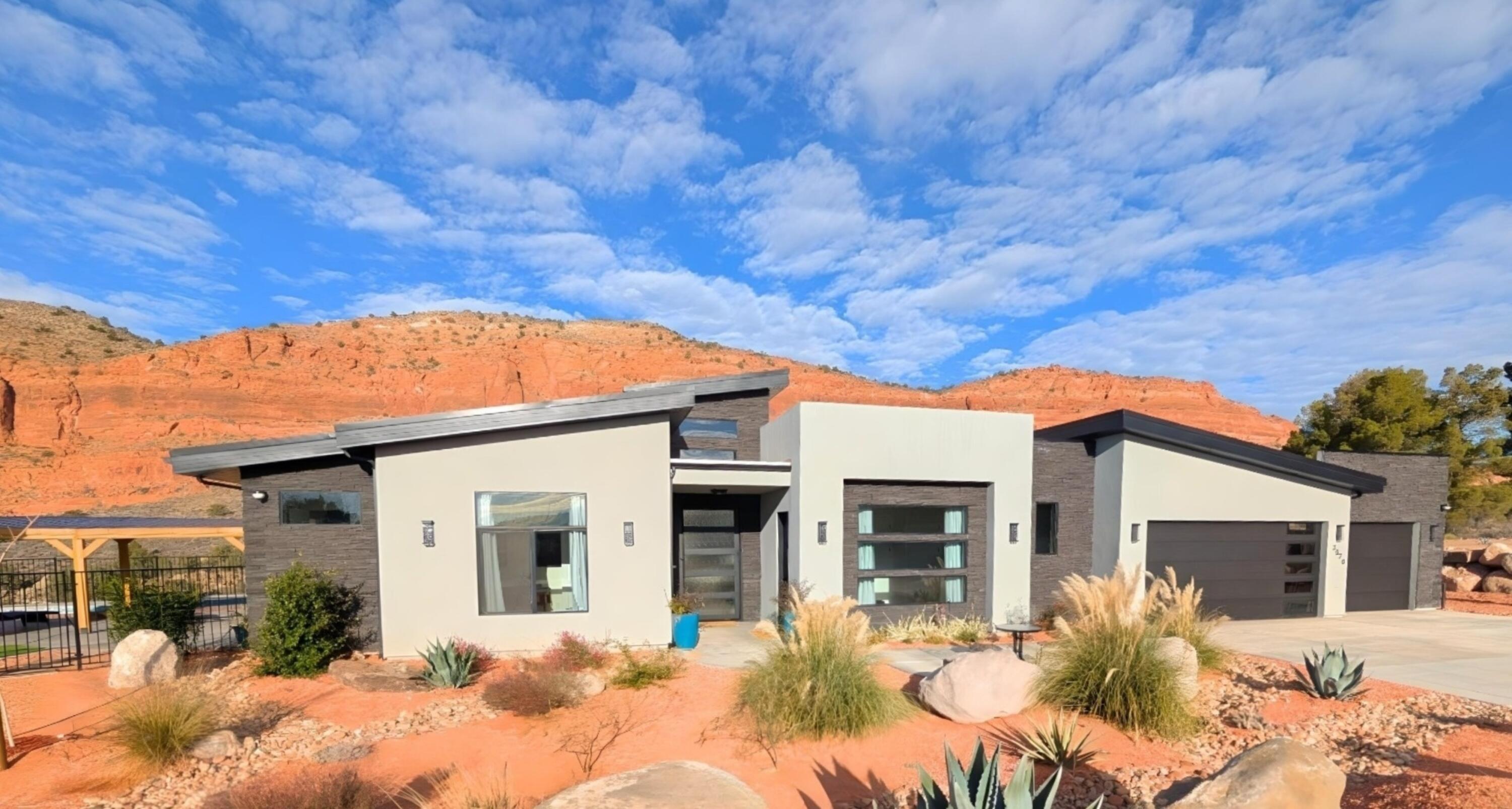 Beautiful home located against the red cliffs of Leeds, Utah. Surrounded by the red rock, there are many outdoor activities for you to enjoy all year around. This four bedroom house comes ready to become a home to you and those closest to you. 

Owners will pay all utilities. additional pool heating will be at the tenants expense.

This home boasts two large smart TVs. One 66'' in the Master Bedroom and one 84'' in the Living Space.

This home uses StarLink Internet.

This home has a tankless water heater and always has hot water on demand.