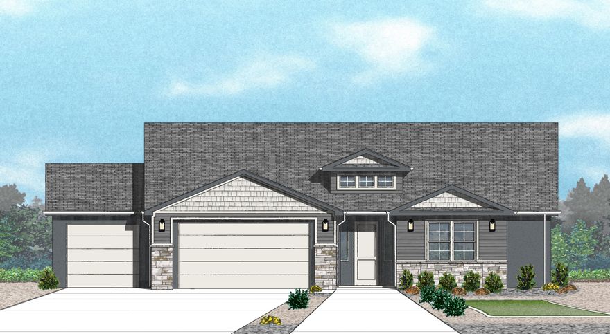 Enjoy modern design and everyday convenience in this new 3-bedroom, 2.5-bath home with an attached RV garage. Offering 1,940 sq. ft. of single-level living, it features a gourmet kitchen with a wall oven, countertop range, quartz countertops, and upgraded cabinetry. The open layout connects the kitchen, dining, and living areas, creating a bright and functional space. The primary suite includes a private bath and generous closet, while two additional bedrooms offer flexibility for guests or a home office. The 1,106 sq. ft. garage—with dedicated RV parking—provides abundant space for vehicles, storage, and recreational gear. Built with quality craftsmanship and energy efficiency in mind, this home is designed for both comfort and practicality.