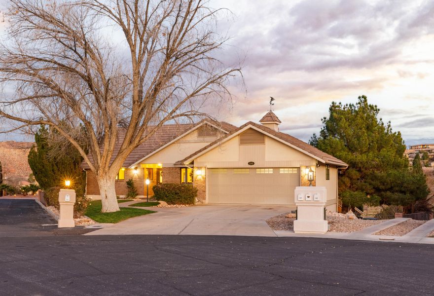 This home proves age is just a number! Beautifully updated and full of light, this modern farmhouse-style home feels brand new despite its 1984 build. Updates items from flooring, paint, cabinets, appliances, fireplace, stunning windows throughout and much more! Enjoy golf course and valley views from the wrap around deck and a pool-sized yard, all tucked away on a quiet cul-de-sac. The home offers 4 bedrooms, 2.5 baths, a flex room, large gathering room, separate family room, over sized storage rooms, and a separate kitchenette. Property provides ultimate comfort for a few or for many!  Absolutely gorgeous and a must to come experience!