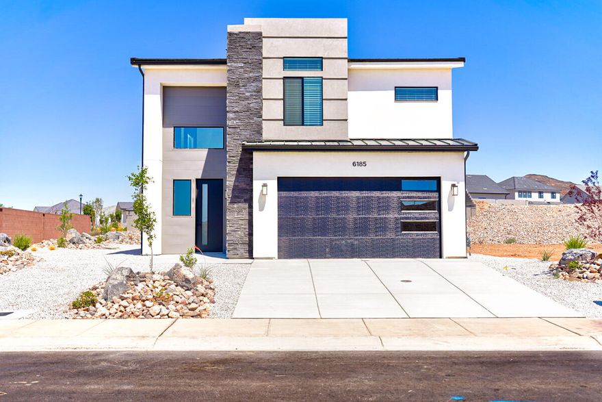 Spacious 4 bed, 2.5 bath home with a 2-car garage in the brand-new Desert Terrace community. The primary bedroom is located on the main level for added convenience. Interior features include EVP flooring in main living areas and bathrooms, upgraded carpet in bedrooms, quartz countertops throughout, stainless steel gas appliances (fridge not included), modern cabinetry, and a kitchen backsplash. The community offers a park, trails, and nearby amenities. NOTE: Interior and exterior finishes are predetermined and may change. Photos are examples of the finishes are also subject to change. Ask about lender incentives. Buyer/agent to verify all info.