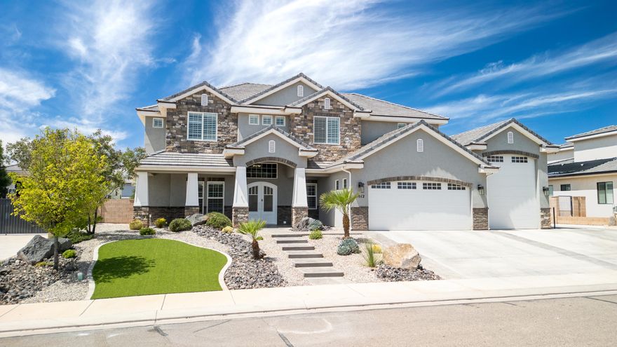 Are you ready to find everything you've been looking for? 
 * Open Floor Plan AND Great Spaces to Escape * Spacious Rooms * Beautiful Effortless Front & Backyard * Pool * Hot Tub * Storage * RV Garage & Parking  * 1241sf ADU*  

Everything you've wished for, and then just a little bit more! Beautiful, open floor plan, large family room,  kitchen and dining opening onto an oversized patio, gas grill, large shaded sunken natural gas fireplace that meets up to bar seating within the pool, oversized hot tub, in a spacious backyard, with in ground trampoline, outside shower, surrounded by palms.
The primary bedroom is a retreat in its own, oversized with a private door to the patio and hot tub, large closet with his in her sides, and luxurious bathroom. An office and two other bedrooms downstairs. At the top of the stairs you find a double sized family space with its own kitchenette, two more bedrooms, a half and a full bath plus a very large storage room. The two car garage plus oversized RV garage provide ample space for parking, work shopping and storage with an extra single car roll up in the back to easily tuck in your toys. And everywhere there is so much storage space, even the pantry has a second pantry!
But wait there's more! And then at the end of very long driveway there's the fully detached Casita, with full kitchen and family room, pantry and powder downstairs & two bedrooms, two full baths and laundry upstairs, and it has its own single car garage. Perfect for guests, multi-generational living or even rental income. 
The home has water softeners, RO systems, Thermidor kitchen appliances, zoned HVAC, 220 outlet in garage, two 50 gal and one 75 gal water heaters, is wired for cameras and sound systems and more. Come see for yourself!
