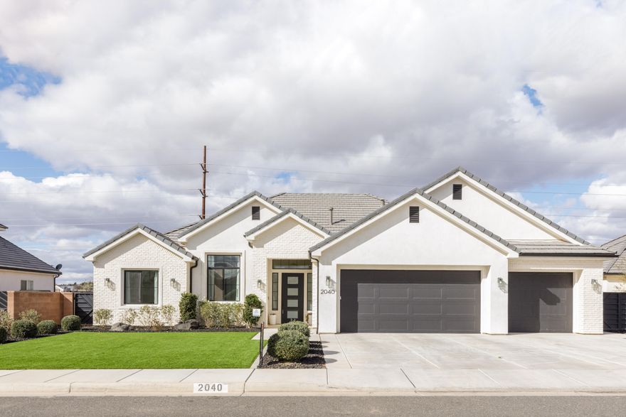 Detailed home built by B1 Builders in 2022.  The main home is 3 bed/2 bath with a second family room. Additional features include a steam shower in the primary bathroom, two dishwashers, water feature, multi slide door, electronic sun shader and misters on back patio.  The casita is 1 bed/1 bath.  It has a full kitchen and stackable washer and dryer.  Concrete floors allow for easy cleaning and can be great for pets. Agent related to seller.