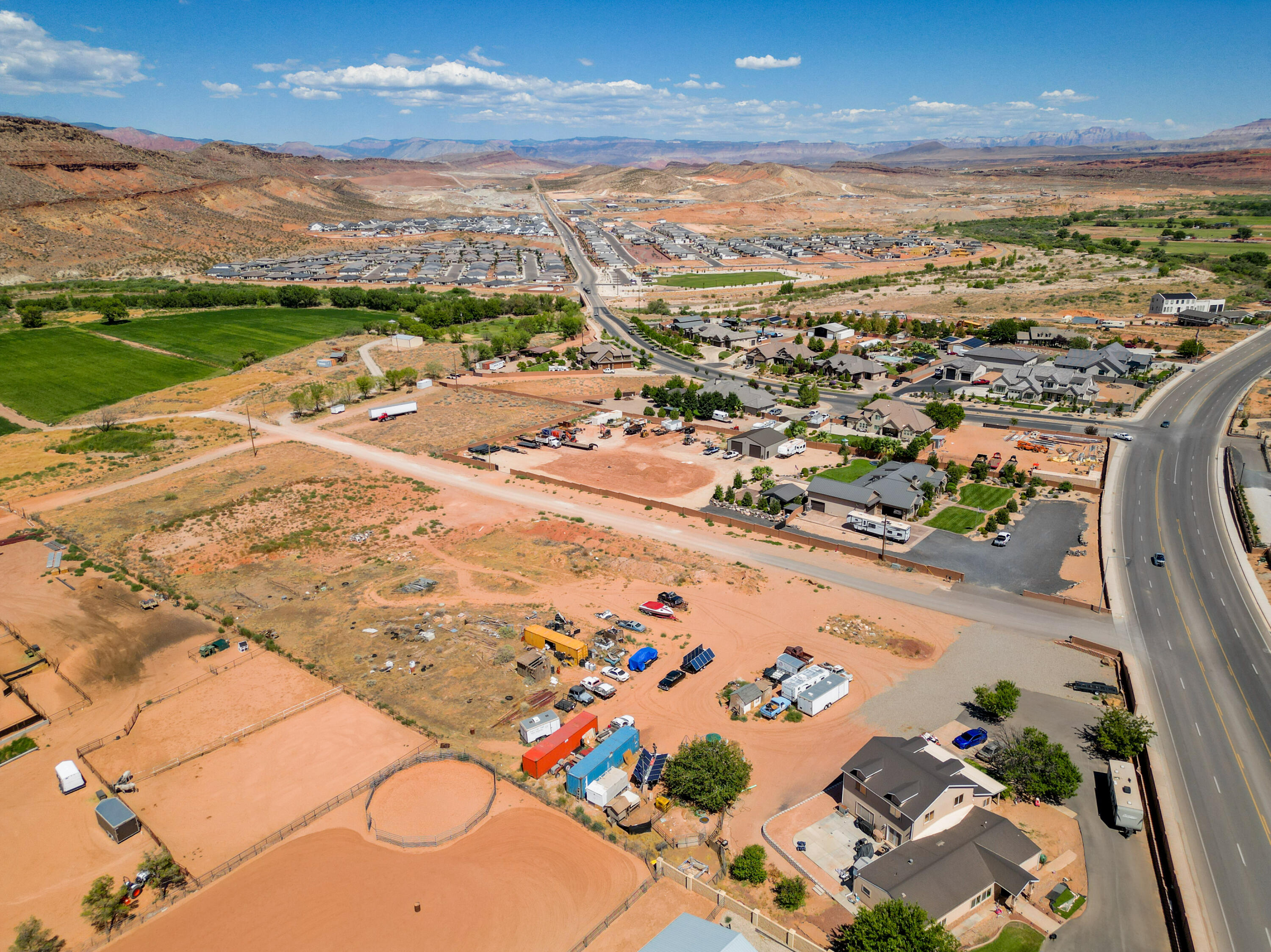 Incredible ground location with Beautiful views of Red rocks and Mountains. Large block walls on East side and back side of property.
Tucked in just off of Washington Dam Road to give great privacy from road. Washington water conservancy fee of just over $10,000.00 has been paid by seller.