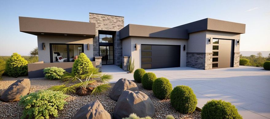 A brand new custom with spectacular views of Red Mountain--this exquisite home harmoniously blends organic materials with thoughtful finishes, creating a warm, spa-like and inviting living space in Ivins—the Palm Springs of Utah. Discover what it's like when a seasoned builder of nearly three decades builds one home at a time. Craftsmanship and old-fashioned pride are evident throughout—meticulously handcrafted tile, stone, crown moldings and woodwork, white oak flooring, custom cabinetry, and high-quality artisan lighting grace its fit and finish. The enchanting backyard features lush greenery, an elegant 40x18 pool with hot tub. Experience the epitome of refined living at this extraordinary architectural residence—a true embodiment of quality, utility, and luxury--this home is amazing. Welcome to The Arrowhead, a brand new custom contemporary residence designed by renowned, multi-award winning, Douglas Browning; and, built by Bedrock Homes LLC, formerly Browning Homes, Inc. of Washington State. Offering 4 bedrooms and 4.5 baths across a generous 3,676 square feet of living space, with an additional 1,402 square feet of insulated and finished garage space accommodating a large two-car bay and an over-size toy/boat garage, 400 square feet of porch and patio space, and a 213 square foot courtyardall on a 13,965 square foot, fully landscaped lot. A fabulous foyer welcomes you into the home with 15' tall ceilings, a gorgeous chandelier, stone work, and views that beckon those entering from the 6' wide wrought-iron entry doors to the tranquility offered ahead. The heart of this beautiful home is its dramatic living room with a modern, multi-season fireplace, sliding glass doors showcasing spectacular mountain, tropical desert landscaping, and pool views. Abundant natural light, perfect for relaxation and entertainment, together with the gourmet kitchen and dining space make this home truly magical. Multiple custom sliding doors seamlessly blend indoor and outdoor living in the Primary Suite, Casita, Great Room, and Dining Room. The large chef's kitchen boasts gorgeous quartz countertops that rise seamlessly into the backsplash, custom cabinetry, Frigidaire Professional appliances, a large pantry, and a 10' x 4' islandproviding all the essentials for culinary enthusiasts and seasoned hosts alike. The primary suite offers more mountain views and access to the pool and built-in hot tub, a spacious walk-in closet, and a lavish bathroom with a spa-like shower, double vanity, and soaking tuball with high-end plumbing fixtures and lighting. The back yard also features a dedicated space for corn hole, ample room for summer BBQ's, entertaining under the shade of a large lanai, and relaxation under the canopy of Red Mountain. Additional amenities include an elegant powder room, a large laundry room, and multiple locations of built-in storage. This home boasts tankless water heating, a water softener and purifier, and high-end Lennox variable-speed heating and air with return air ports in every room to provide consistent comfort throughout the home. A large Casita with a kitchenette, and two more additional living suites feature private bathrooms, large walk-in showers, and spa-like atmospheres. Enjoy this home's perfect setting for outdoor gatherings or serene moments of solitude. This property offers the perfect blend of tranquility and convenience, with easy access to fine restaurants and shopping at the famous Black Desert Resort, the splendor of Santa Clara, Tuacahn, and Snow Canyon, and the convenience of St. George only a few minutes drive away.