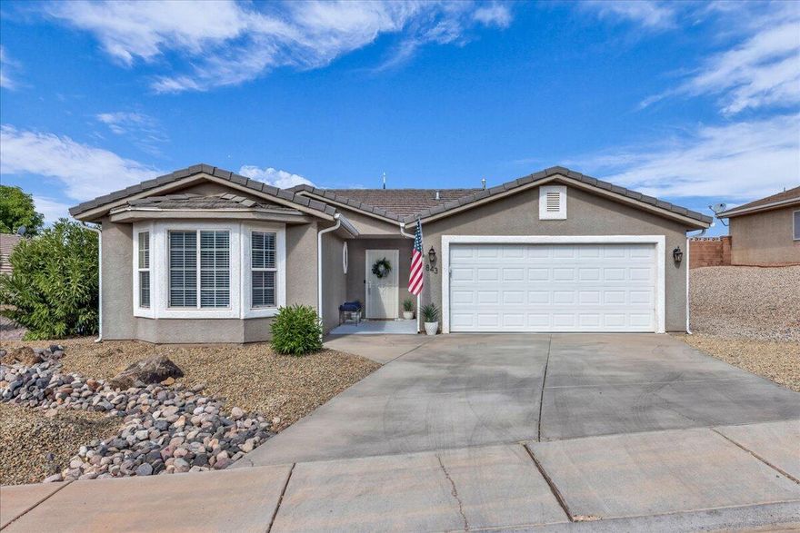 Charming and well-maintained home in New Warm Springs that backs up to church
property (so no homes behind). This desirable community has no HOA fees, and has excellent access to I-15 and to amenities like Costco, Walmart, the Megaplex movie
theaters, restaurants, multiple parks, schools and the Washington City Recreation
Center. Recent upgrades to the home include the dishwasher, shower heads, sink
faucets, and new cabinet hardware to go with granite countertops, vaulted ceilings, low maintenance landscaping, and a mini-split AC in the garage. 9/8/25 UPDATE:  New AC, furnace & coil has been installed