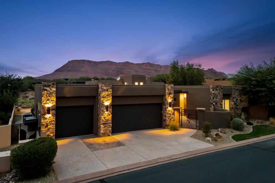 Beautifully remodeled home on a rare rim lot in the highly sought after Cliffs of Snow Canyon gated community in Southern Utah. Elegant Open floor plan features Huge picture windows where you'll enjoy a panoramic view of the magnificent Snow Canyon corridor. The 3 en-suite bedrooms include a large Master suite and a separate spacious casita. Chefs Kitchen includes upgraded appliances, an improved island area, a completely remodeled Pantry, new Carpeting throughout and much more. Buyer has the option to join the Prestigious Entrada at Snow Canyon Country club.. Just one more significant advantage for the Cliffs of Snow Canyon residents. Call agent directly to see this amazing move-in ready home.