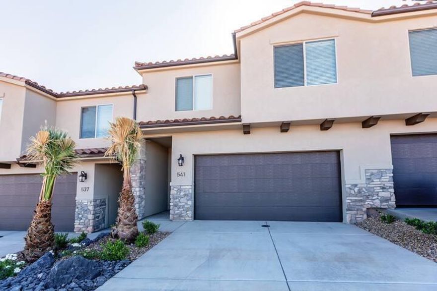 FULLY FURNISHED VACATION RENTAL! One of the few with private back yard space with gate that opens to walkway to pool.  Quartz, LVP flooring, upgraded cabinetry, lighting, custom rail, private back yard w Hot tub and firepit. Full master suite. Close to shopping freeway and dining.  Please contact agent for showing availability.