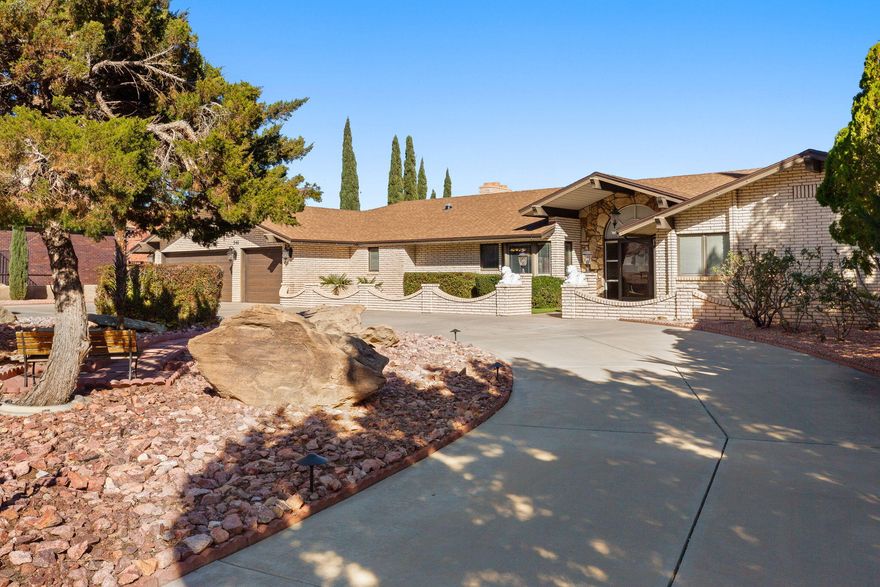 Spectacular, sweeping VIEWS are the true showpiece of this incredible home! From sunrise to sunset, enjoy breathtaking, panoramic vistas of the city and surrounding landscape from multiple vantage points throughout the property. The views alone make this home a rare and remarkable find.
Inside, the home has been exceptionally well cared for and maintained. The spacious, open family room is perfect for gathering and flows beautifully for everyday living and entertaining. There is also a generous formal living room featuring those same breathtaking city views -- an ideal space for hosting guests or simply relaxing while taking in the scenery.
Designed for entertaining both indoors and out, this home offers inviting living spaces inside and a large patio outside -- perfect for summer barbecues, evening dinners, or peaceful mornings soaking in the view. The beautifully manicured yard provides ample space, even enough room to add a pool if desired.
The primary suite serves as a private retreat, complete with its own deck where you can sit for hours enjoying the stunning surroundings. The gourmet kitchen is generously sized and features newer GE Cafe and Bosch appliances including an induction cooktop, offering both style and performance. Conveniently located on Tech Ridge near hiking trails, restaurants and less than 5 minutes from downtown St. George.
Major updates provide added peace of mind, including a newer roof (approx. 2016), new heat pump (2021), and new water heater (2022). This home seamlessly combines unforgettable views, comfortable living, and meticulous care. All offers will need to be accompanied by proof of funds or lender pre-approval letter. All information provided is reliable but not guaranteed. The buyer is responsible for verifying all listing details.