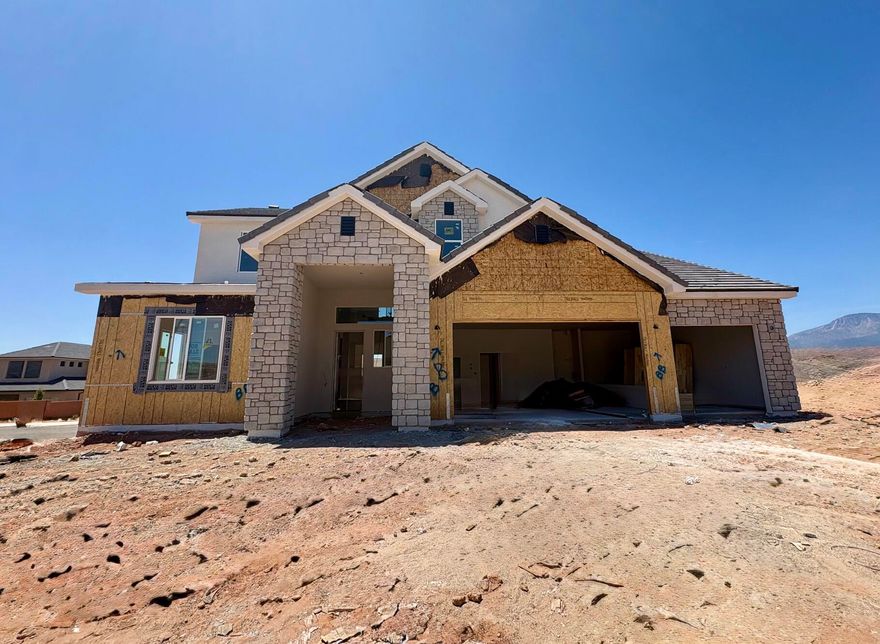 S&S Homes at Paraiso! Check out this 3,014 sq ft home with 4 bedrooms plus den or 5 bedrooms, 2nd floor family room, 2.5 baths and 3 car garage. Featuring 8' glass front door, 2 story entry, fireplace with brickstone to the ceiling, soft close cabinets throughout, pull out trash in kitchen island, granite and quartz countertops, tiled tubs and showers, satin nickel plumbing fixtures, covered front porch, front and backyard landscaping too! Come by and check out the S&S Homes' difference! Call or text to setup a time to view this home!